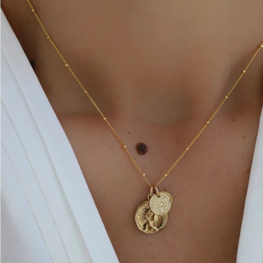 Katie Waltman Coin Charm Necklace (Unopened)